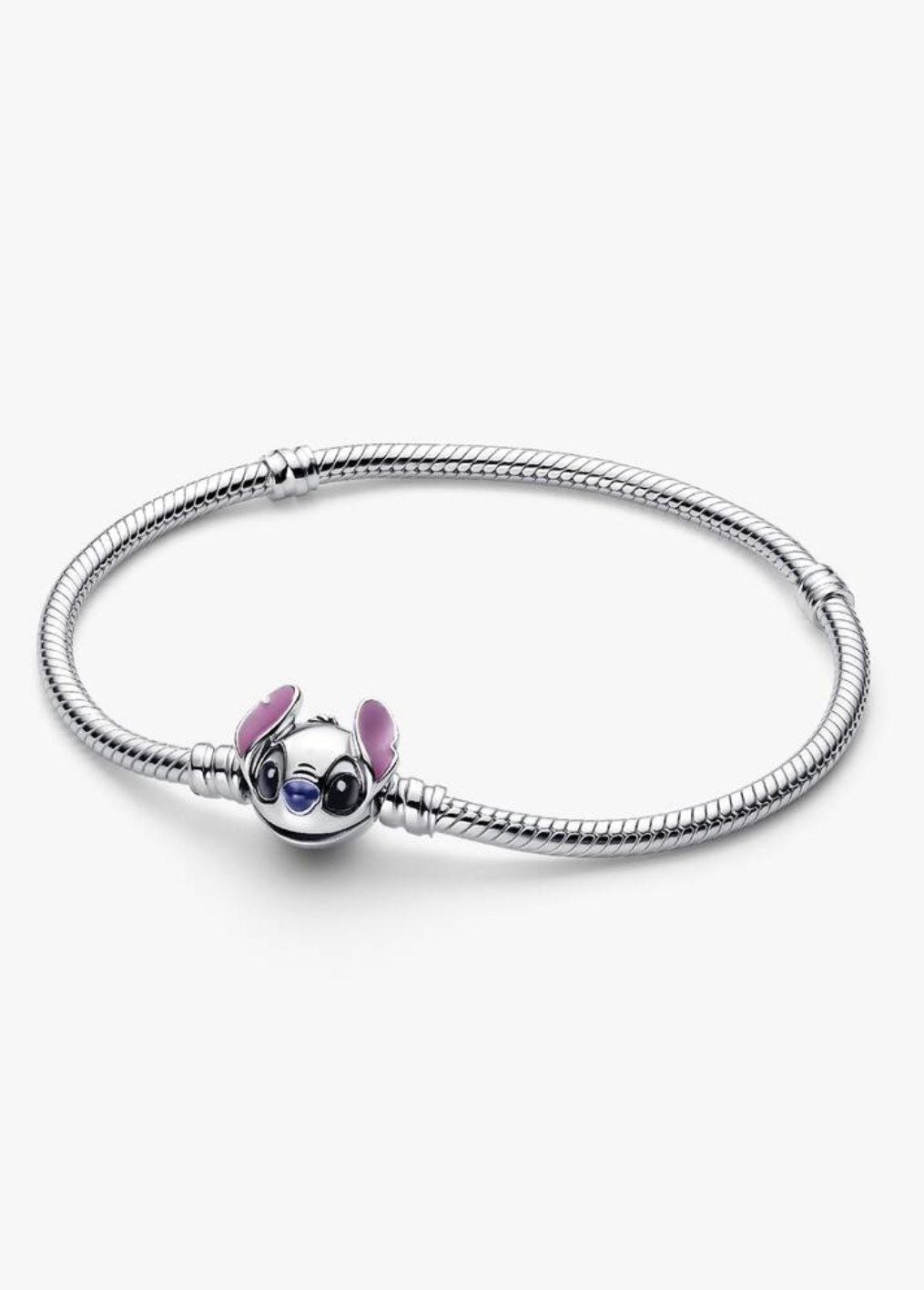 Pulsera de plata con cierre en forma de Stitch — colección Lilo & Stitch de Bellea