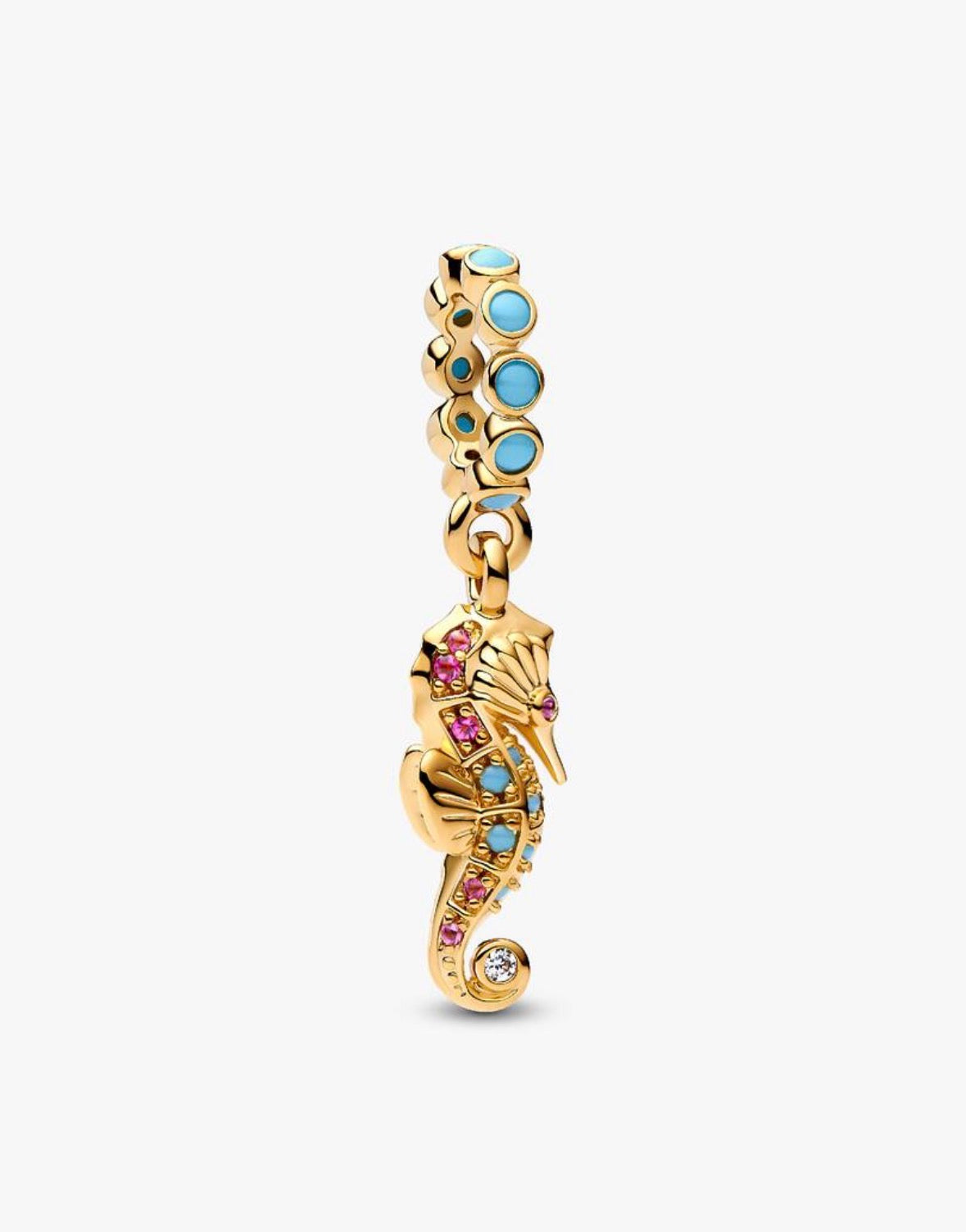 Charm colgante de plata de caballito de mar — colección Summer de Bellea