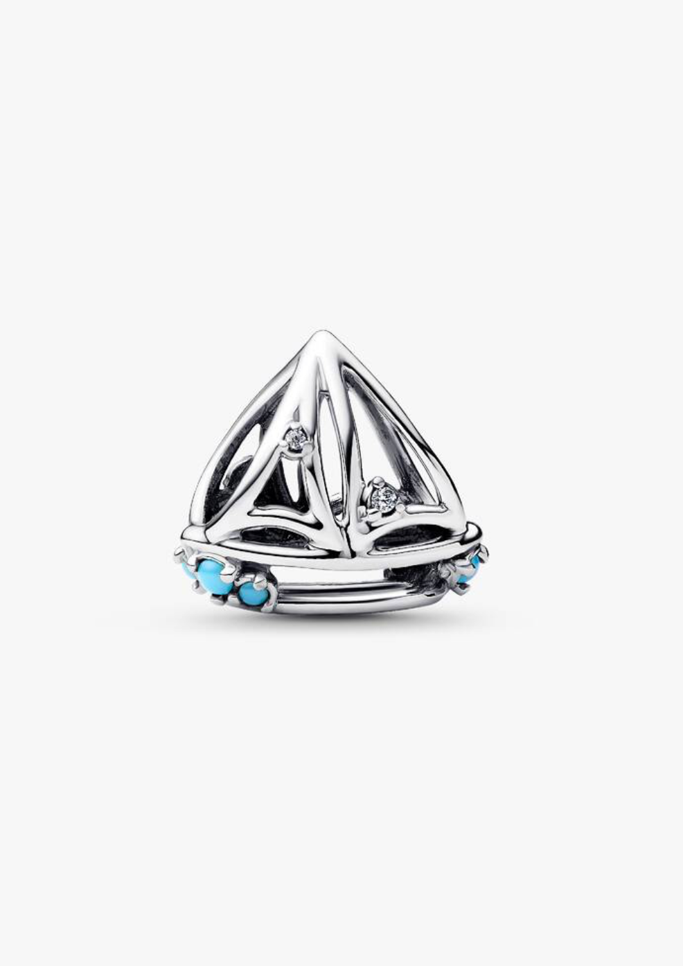 Charm de plata en forma de velero — colección Summer de Bellea