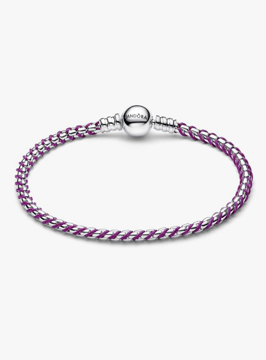 Pulsera Trenzada Morada