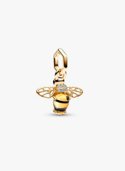 Charm colgante de plata en forma de abeja — Bellea