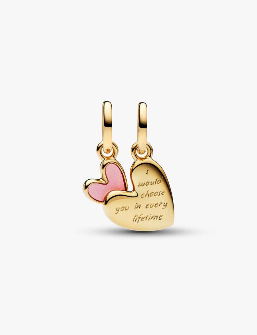 Charm Doble Corazón "Te Elegiría Siempre"