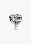 Charm Corazón Radiante Rosa