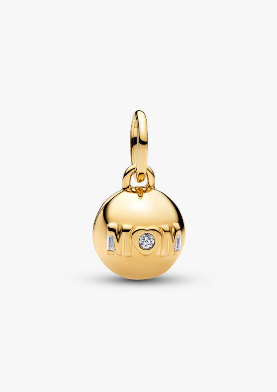 Charm guardapelo esférico que se abre con mensaje de amor — colección Día de la Madre de Bellea