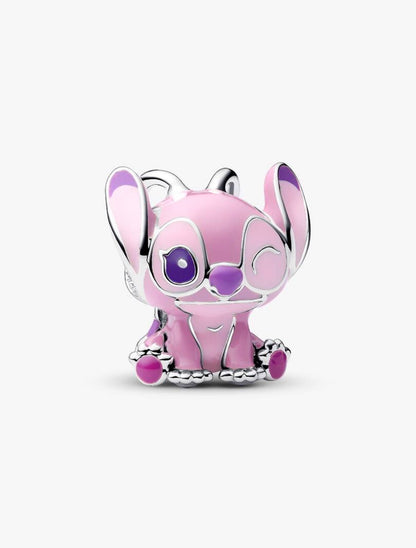 Charm de plata de Angel rosada — colección Lilo & Stitch de Bellea