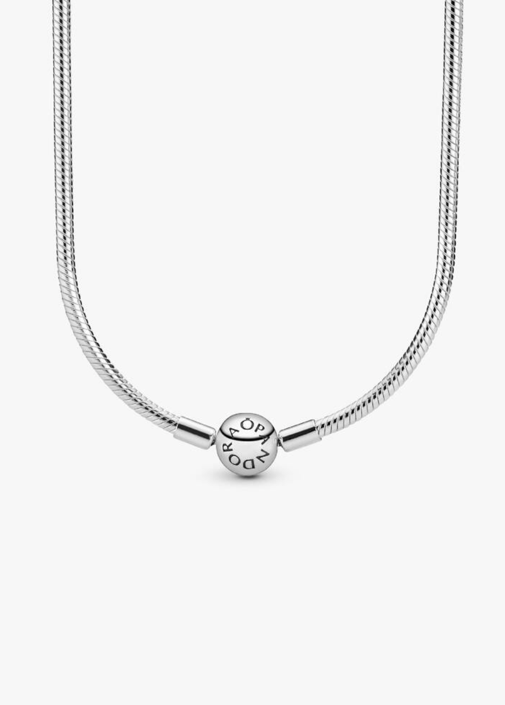 Collar de plata cadena tipo snake — Bellea