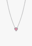 Collar con Colgante de Corazón Rosa
