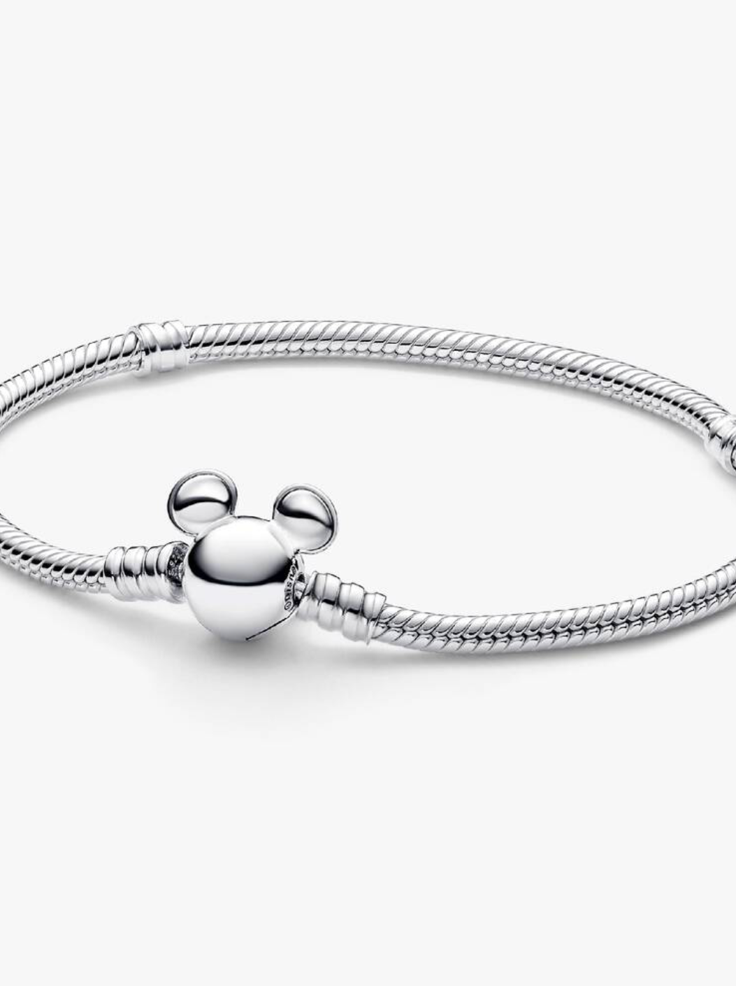 Pulsera de plata con broche de Mickey — Bellea