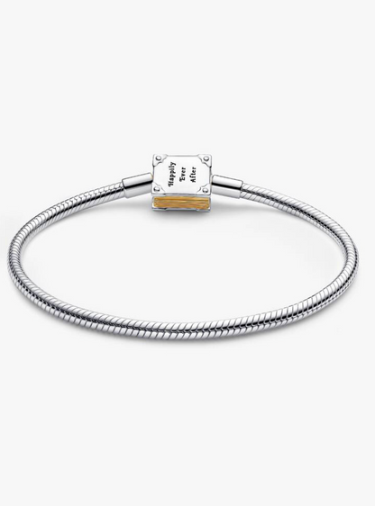 Pulsera de plata con broche en forma de libro Disney — Bellea