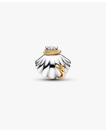 Charm de plata en forma de venera acanalada — colección Summer de Bellea