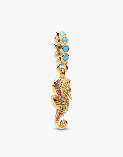 Charm colgante de plata de caballito de mar — colección Summer de Bellea