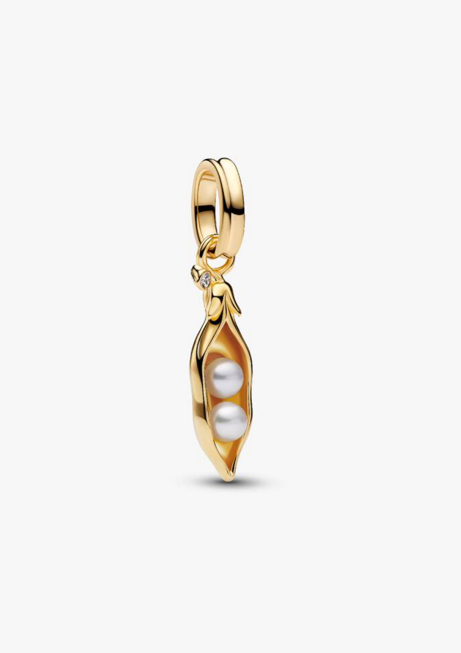 Charm colgante en forma de vaina con perlas — colección Wonders de Bellea