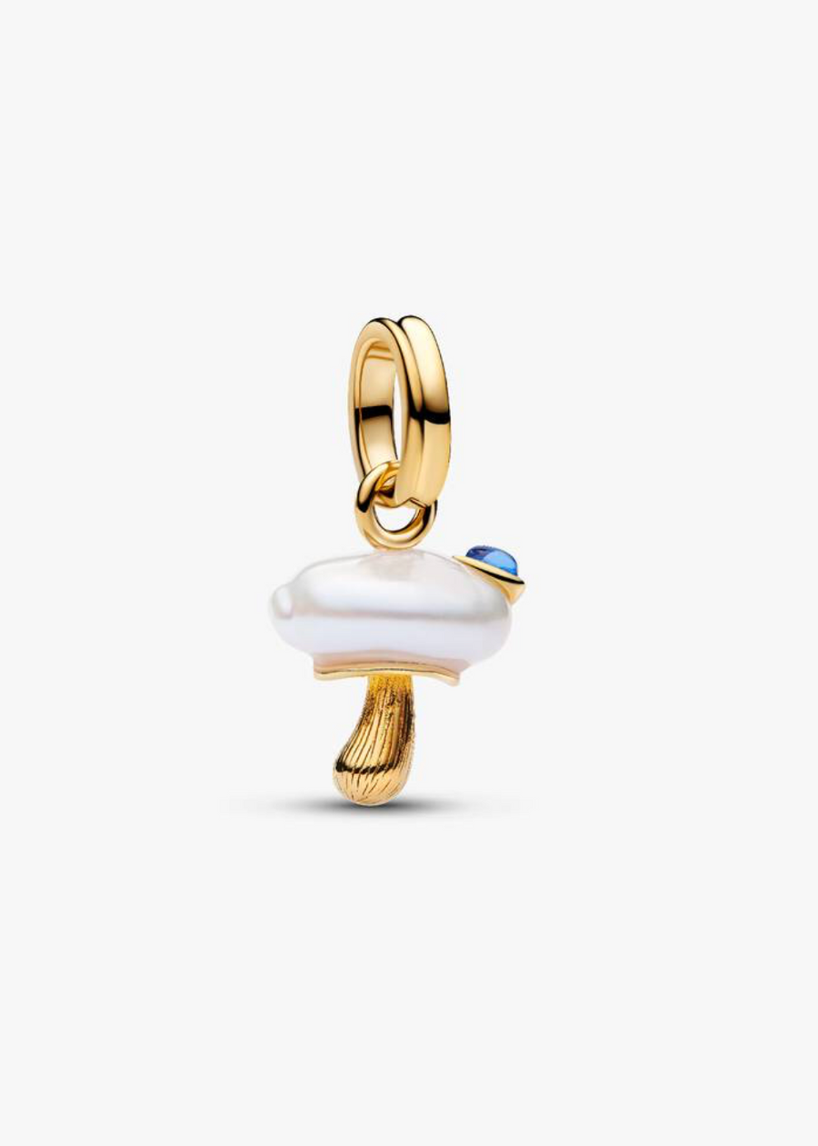 Charm colgante de hongo con sombrero de perla — colección Wonders de Bellea